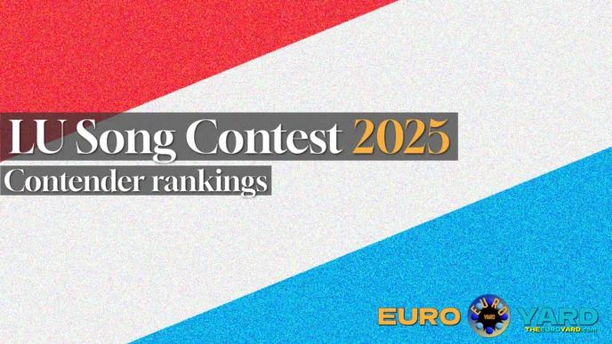 Luxembourg Song Contest 2025 rankings - main article graphic, LU flag art