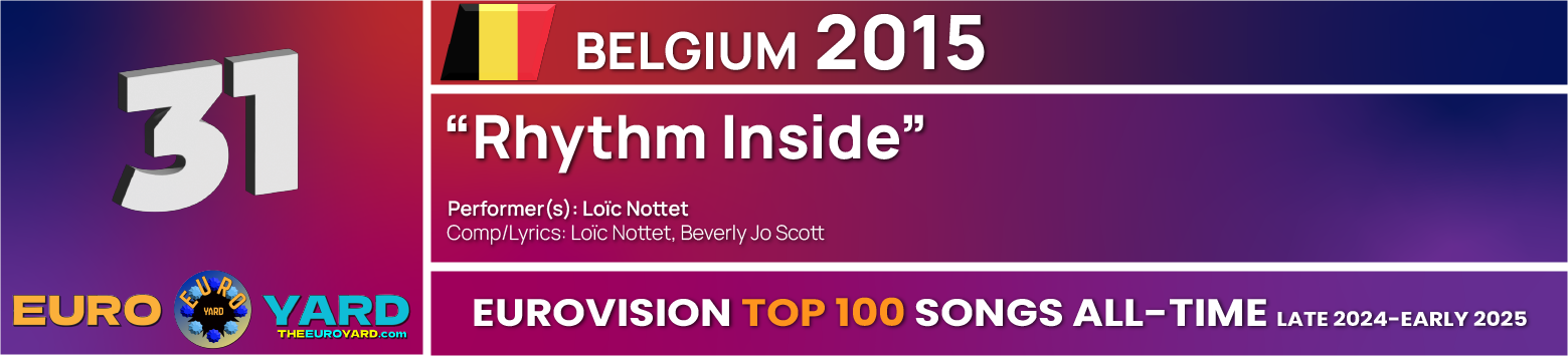 NEW Eurovision Top 100 - Song Info 31 - Rhythm Inside - Belgium 2015