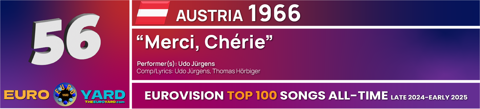 NEW Eurovision Top 100 - Song Info 56 - Merci Chérie - Austria 1966 winner