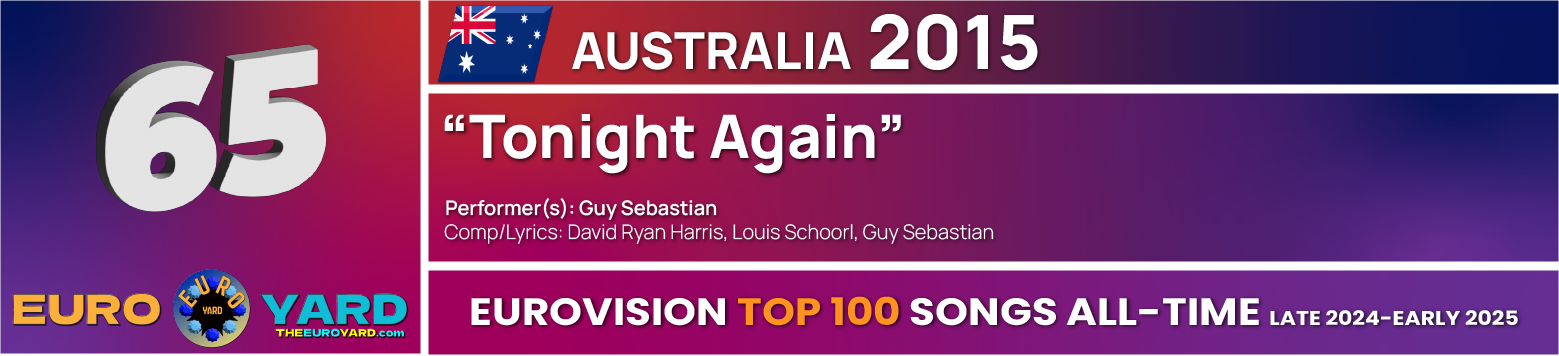 NEW Eurovision Top 100 - Song Info 65 - Tonight Again - Australia 2015
