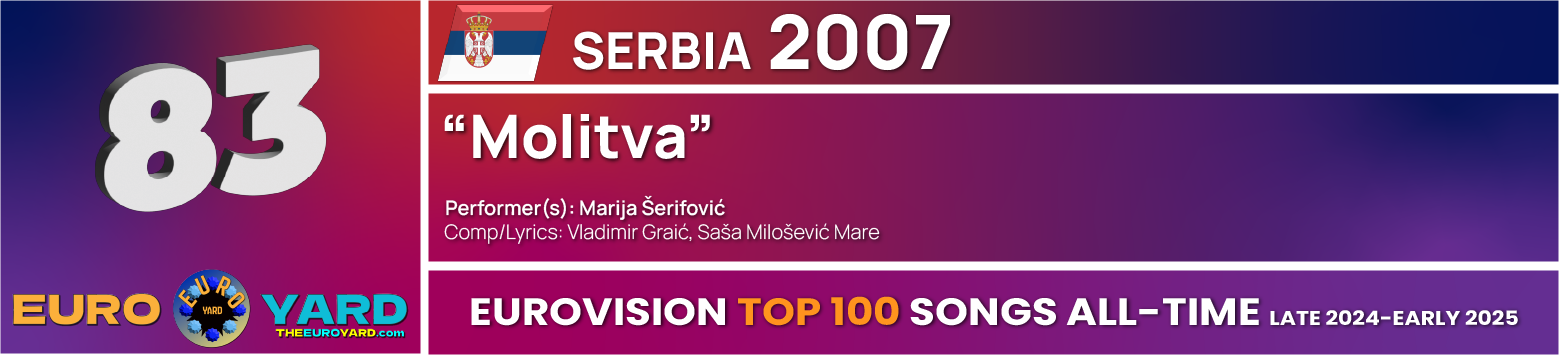 NEW Eurovision Top 100 - Song Info 83 - Molitva - Serbia 2007 winner