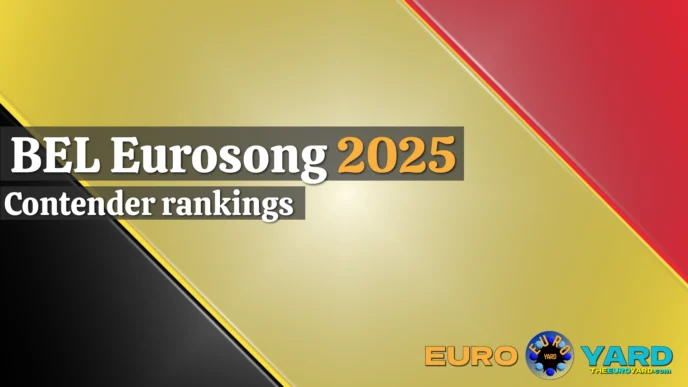 Belgium Eurosong 2025 rankings - Belgian flag art