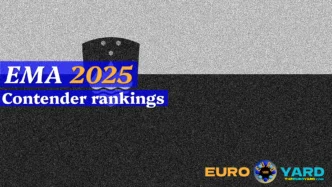 EMA 2025 rankings - Slovenian monochrome flag art