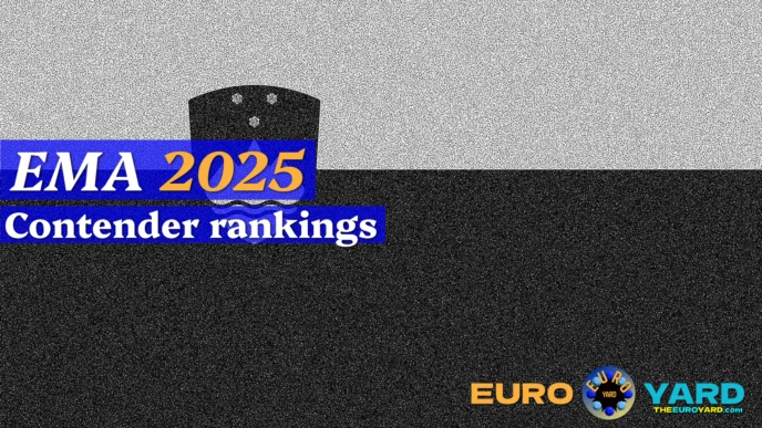 EMA 2025 rankings - Slovenian monochrome flag art