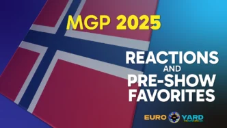 Melodi Grand Prix 2025 Song Rankings - Norwegian flag art