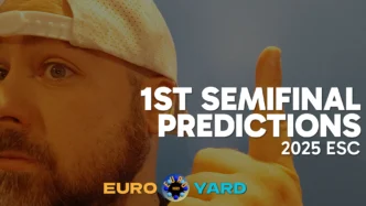 Eurovision 2025 1st Semifinal Predictions - holding up 1 finger
