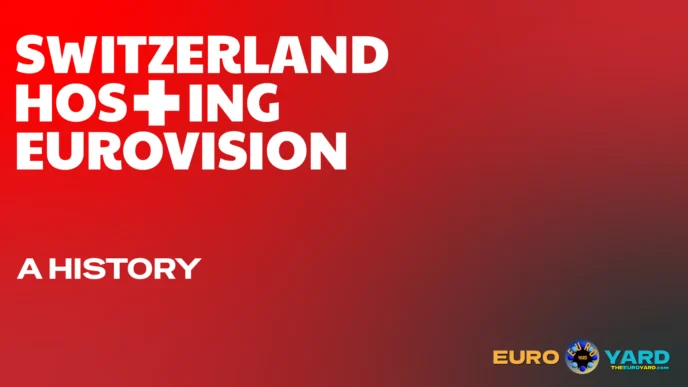 Switzerland Hosting Eurovision - A History - red background