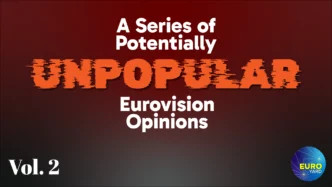 A Series of Potentially Unpopular Eurovision Opinions Vol 2-01 - red and black background