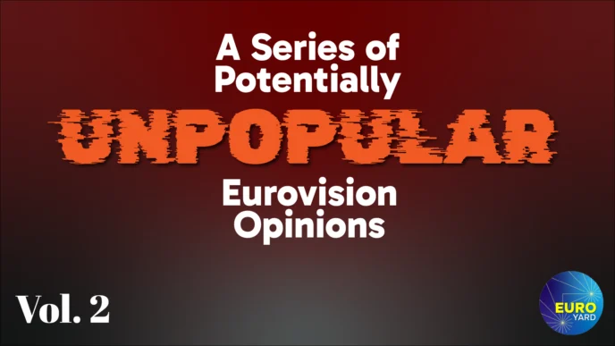 A Series of Potentially Unpopular Eurovision Opinions Vol 2-01 - red and black background