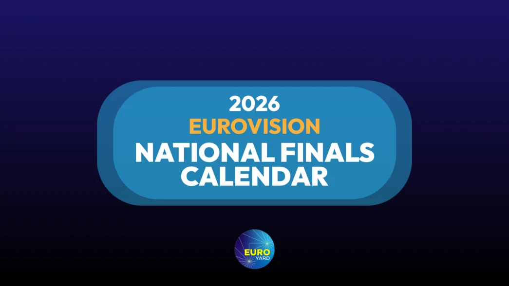 2026 Eurovision National Finals Calendar - blue background - Eurovision Song Contest 2026