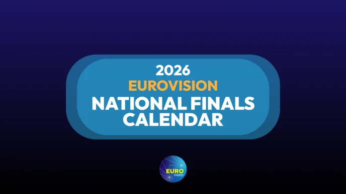 2026 Eurovision National Finals Calendar - blue background - Eurovision Song Contest 2026